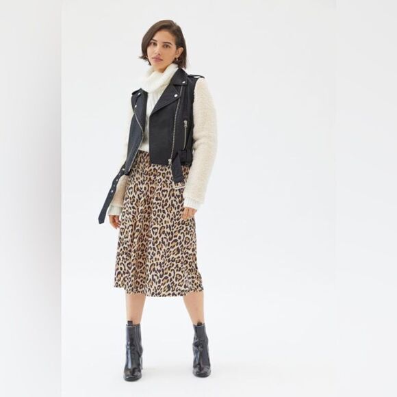 Pistola Anita Faux Leather Moto Jacket with Sherpa Sleeve size XS - Picture 2 of 9